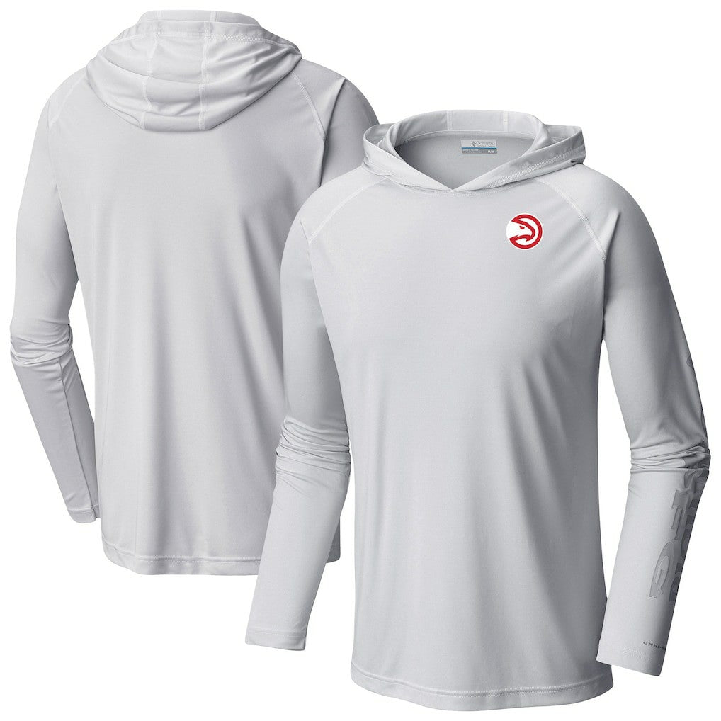 Atlanta Hawks Terminal Tackle Long Sleeve Hoodie T-Shirt White - Columbia