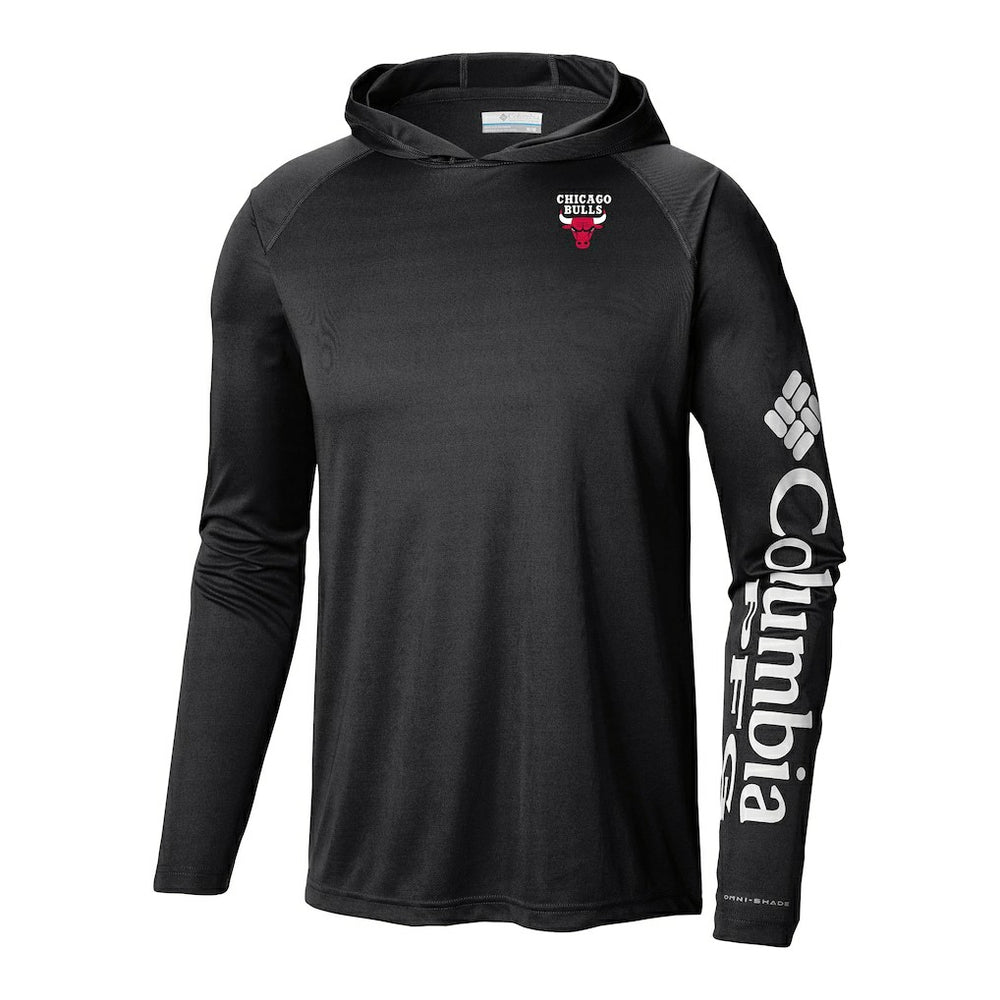 Chicago Bulls Terminal Tackle Long Sleeve Hoodie T-Shirt Black - Columbia