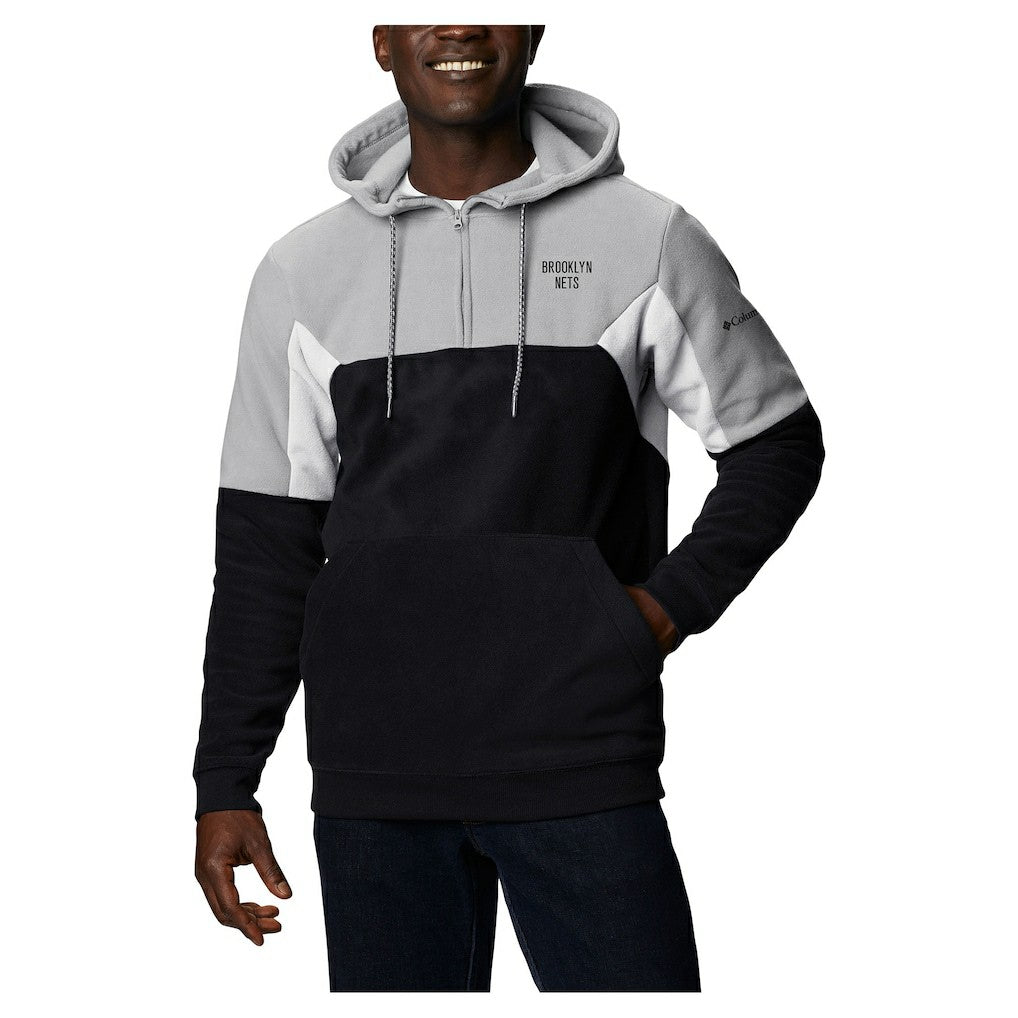 Brooklyn Nets Lodge Quarter-Zip Hoodie Black - Columbia