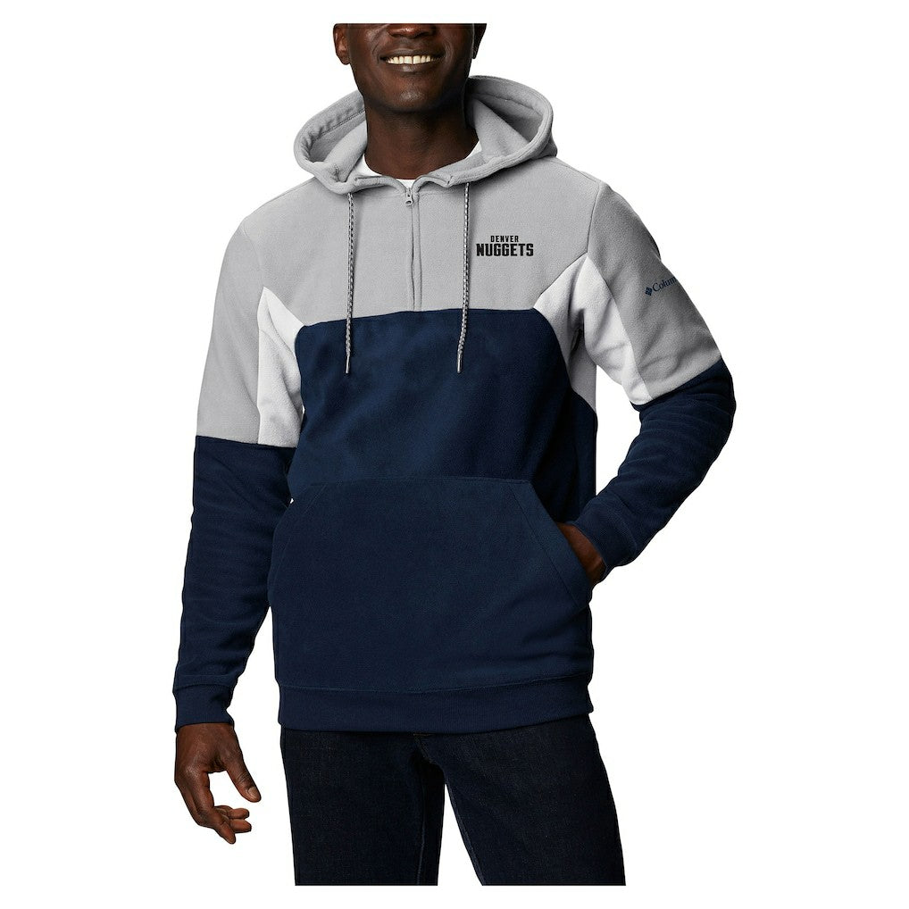 Denver Nuggets Lodge Quarter-Zip Hoodie Navy - Columbia