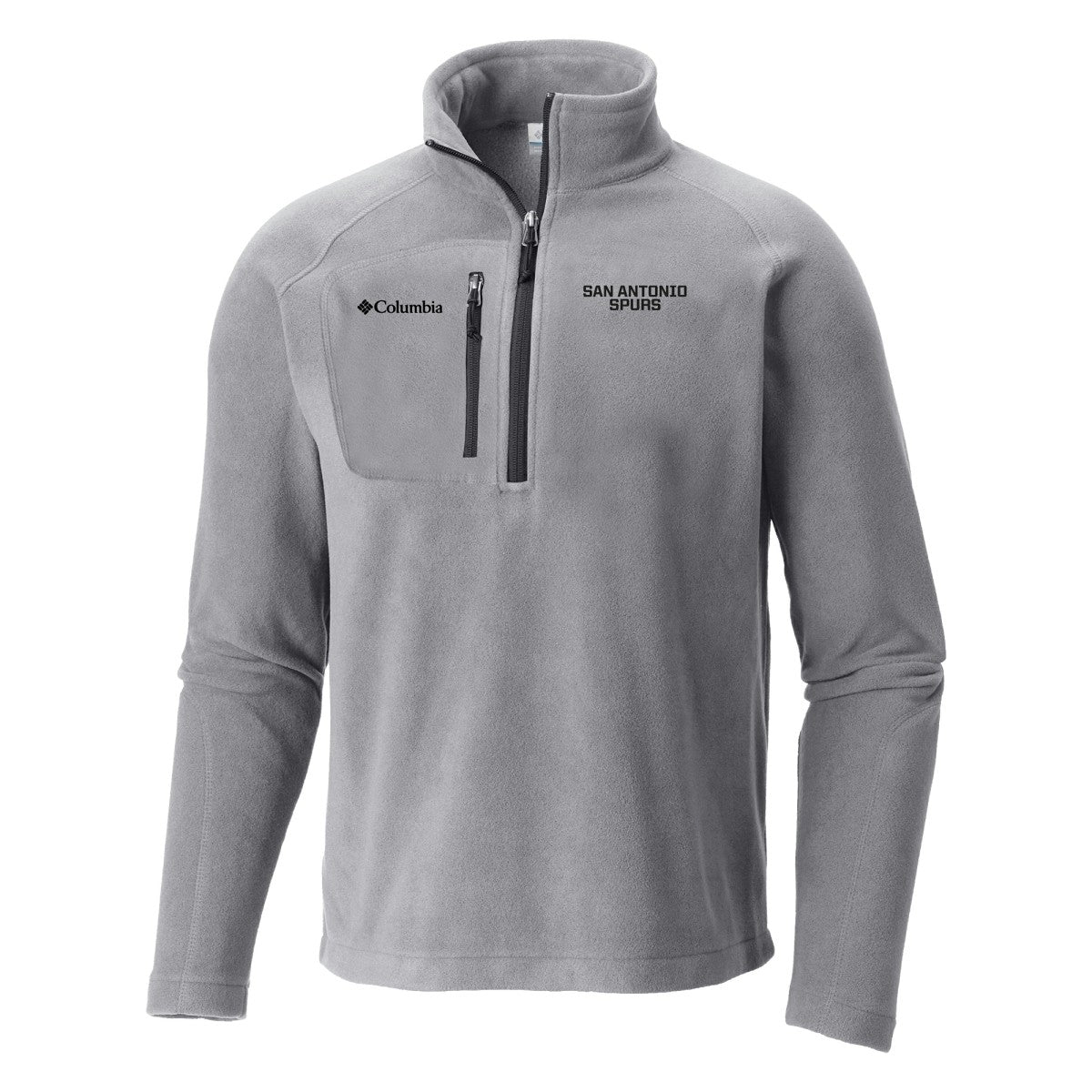San Antonio Spurs Fast Trek III Half-Zip Fleece Pullover Gray - Columbia outlet
