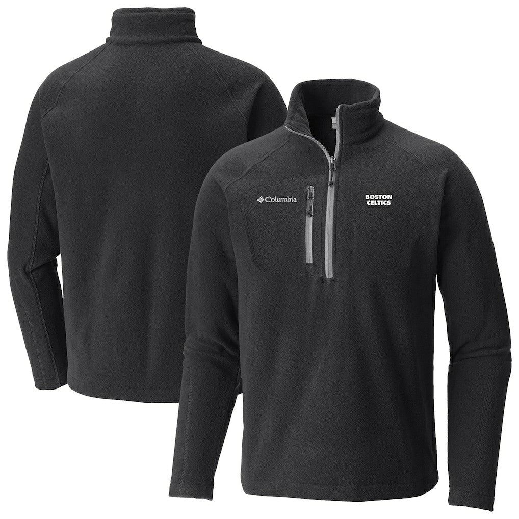 Boston Celtics Fast Trek III Half-Zip Fleece Pullover Black - Columbia