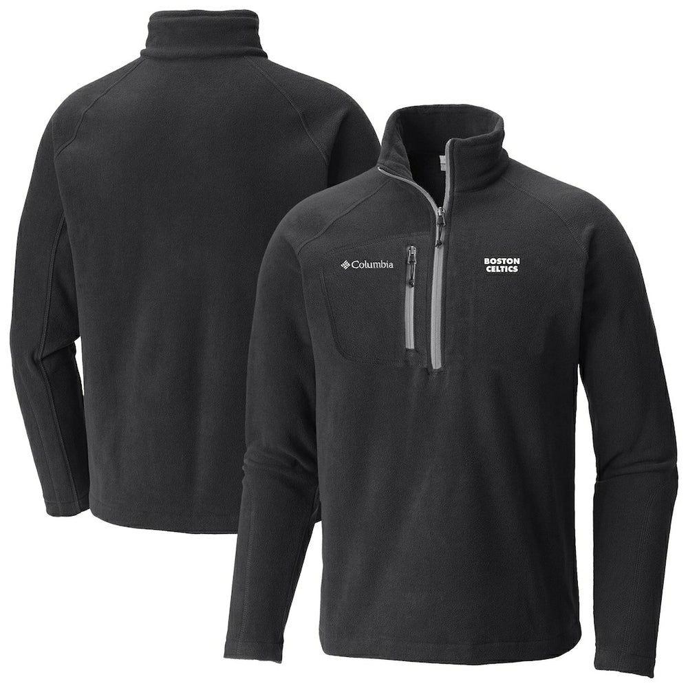 Boston Celtics Fast Trek III Half-Zip Fleece Pullover Black - Columbia