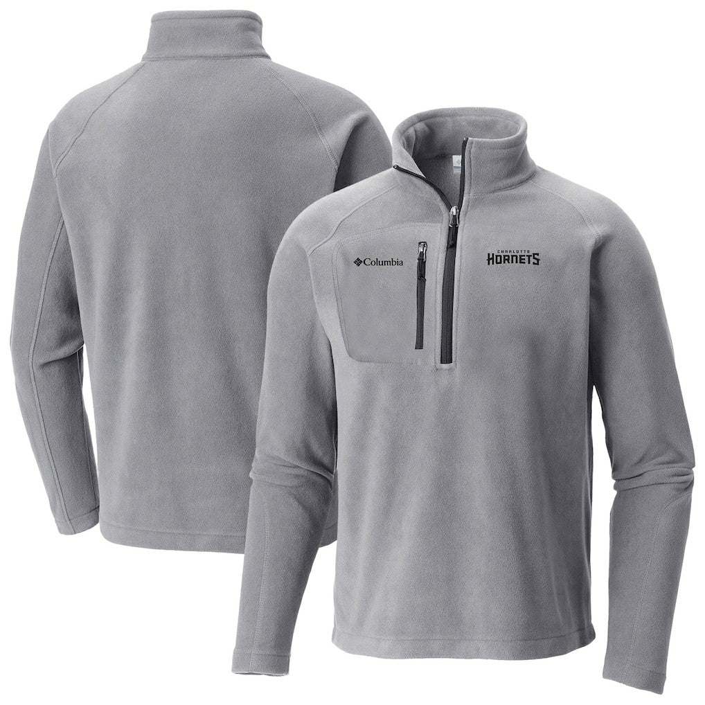 Charlotte Hornets Fast Trek III Half-Zip Fleece Pullover Gray - Columbia