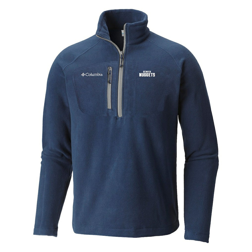 Denver Nuggets Fast Trek III Half-Zip Fleece Pullover Navy - Columbia