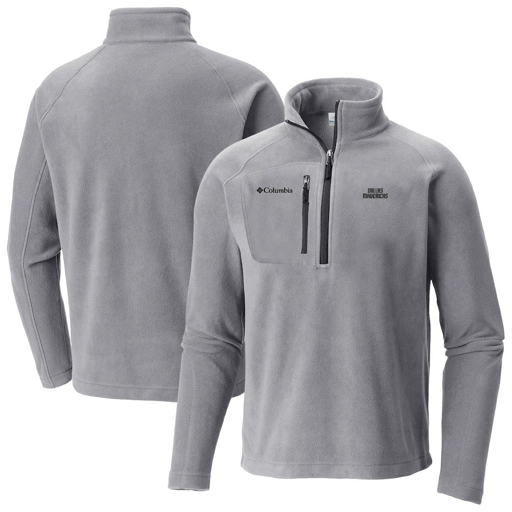 Dallas Mavericks Fast Trek III Half-Zip Fleece Pullover Gray - Columbia