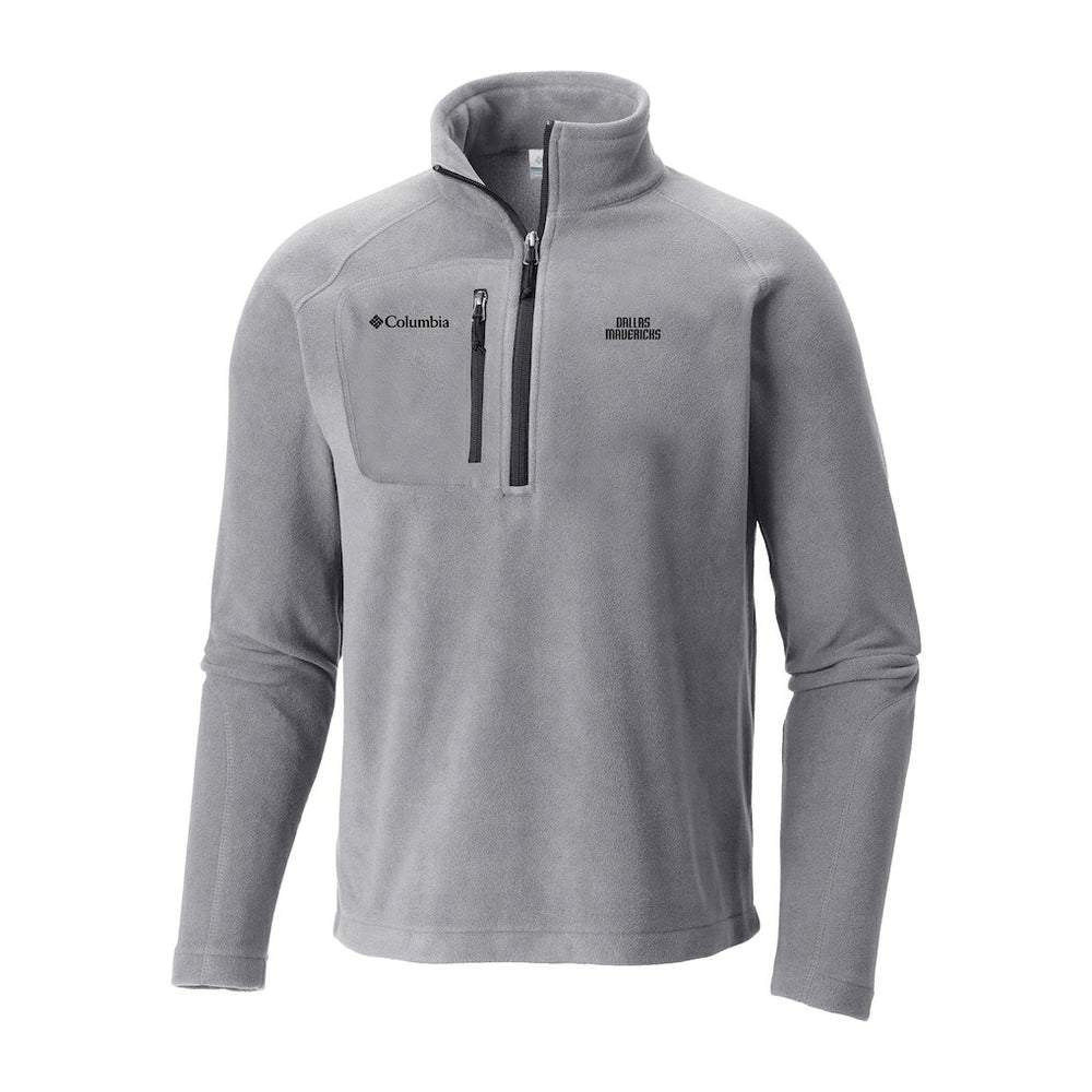 Dallas Mavericks Fast Trek III Half-Zip Fleece Pullover Gray - Columbia