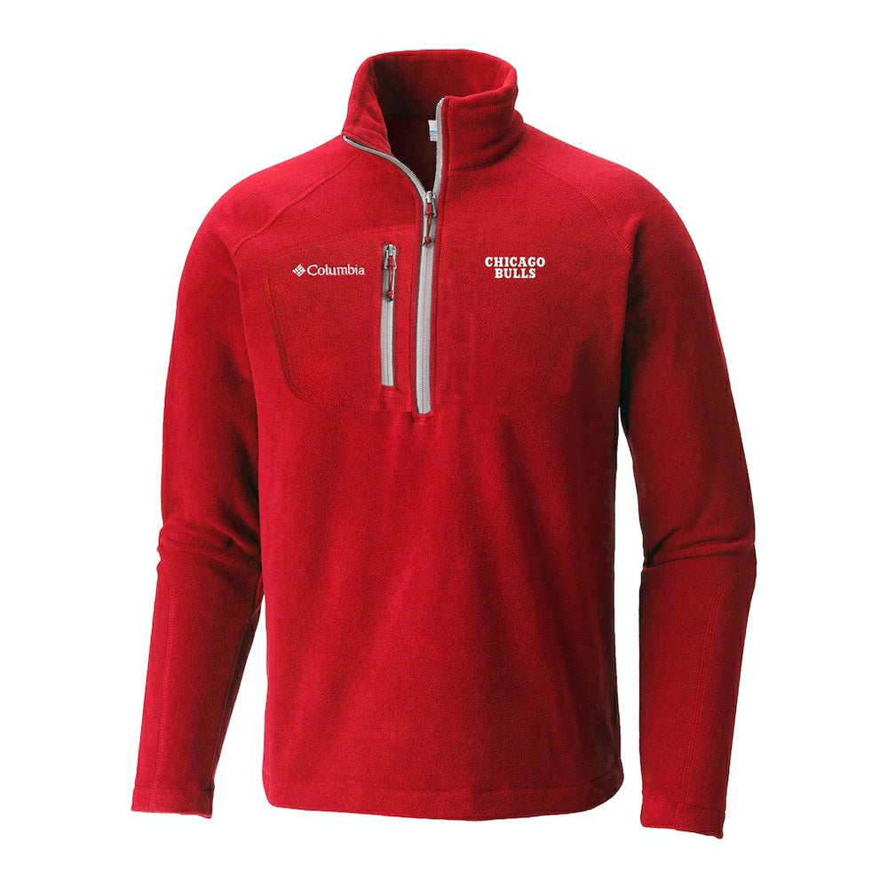 Chicago Bulls Fast Trek III Half-Zip Fleece Pullover Red - Columbia