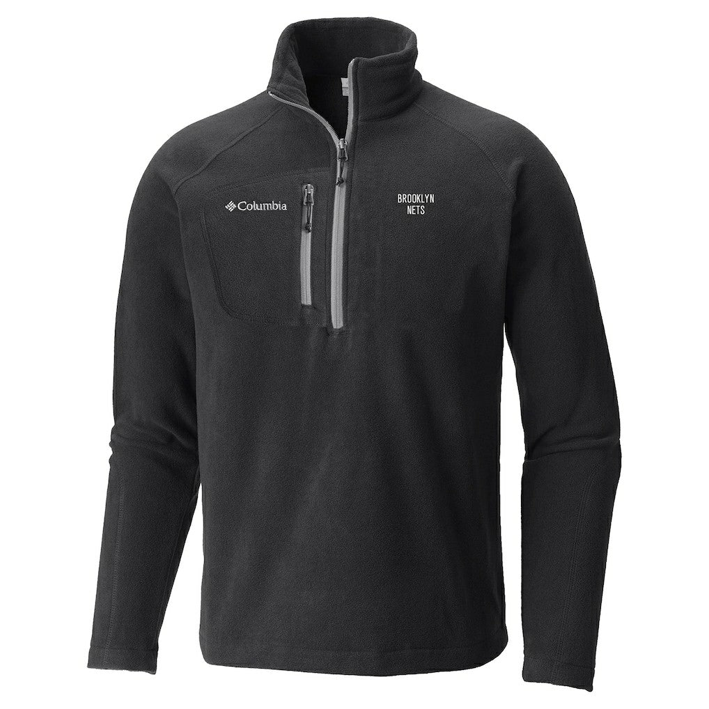 Brooklyn Nets Fast Trek III Half-Zip Fleece Pullover Black - Columbia outlet