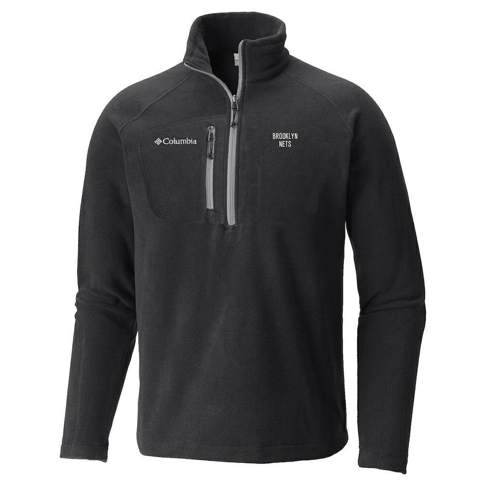 Brooklyn Nets Fast Trek III Half-Zip Fleece Pullover Black - Columbia outlet