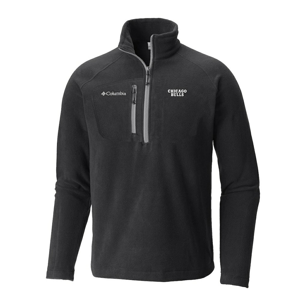 Chicago Bulls Fast Trek III Half-Zip Fleece Pullover Black - Columbia