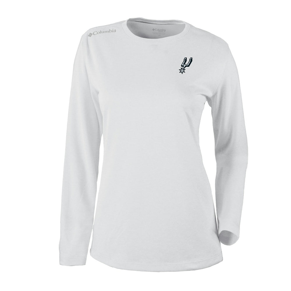 San Antonio Spurs Women's Omni-Wick Shotgun Pullover Top White - Columbia
