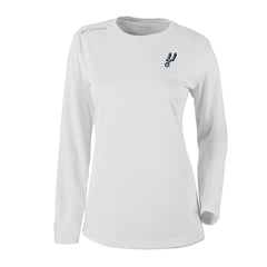 San Antonio Spurs Women's Omni-Wick Shotgun Pullover Top White - Columbia