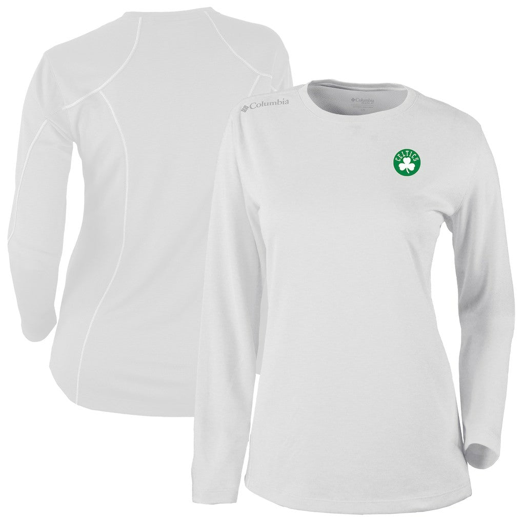 Boston Celtics Women's Omni-Wick Shotgun Pullover Top White - Columbia