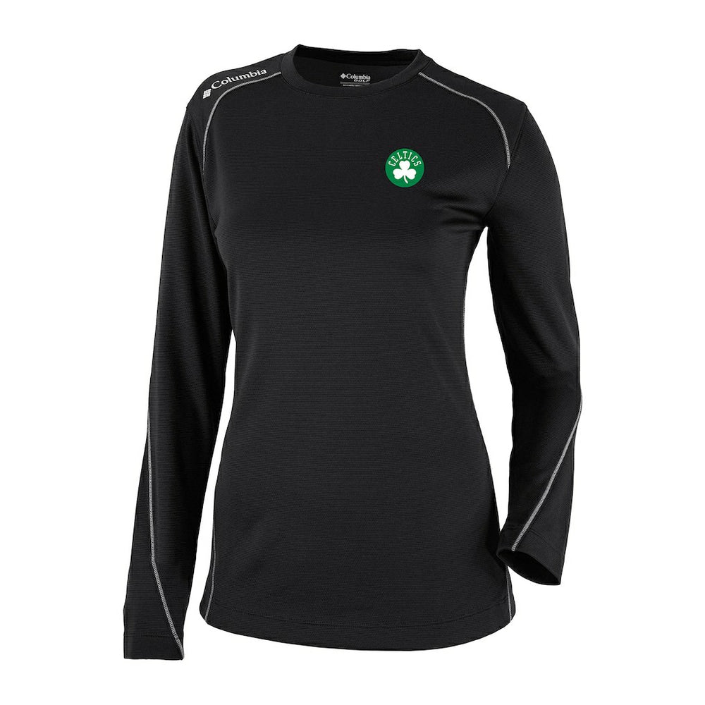 Boston Celtics Women's Omni-Wick Shotgun Pullover Top Black - Columbia
