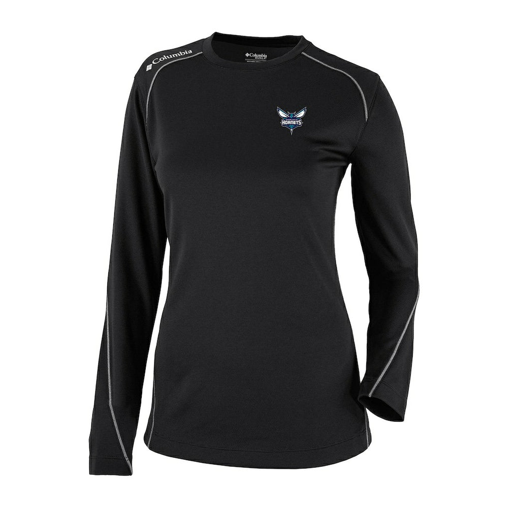 Charlotte Hornets Women's Omni-Wick Shotgun Pullover Top Black - Columbia