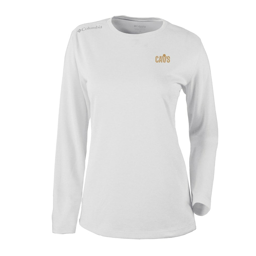 Cleveland Cavaliers Women's Omni-Wick Shotgun Pullover Top White - Columbia