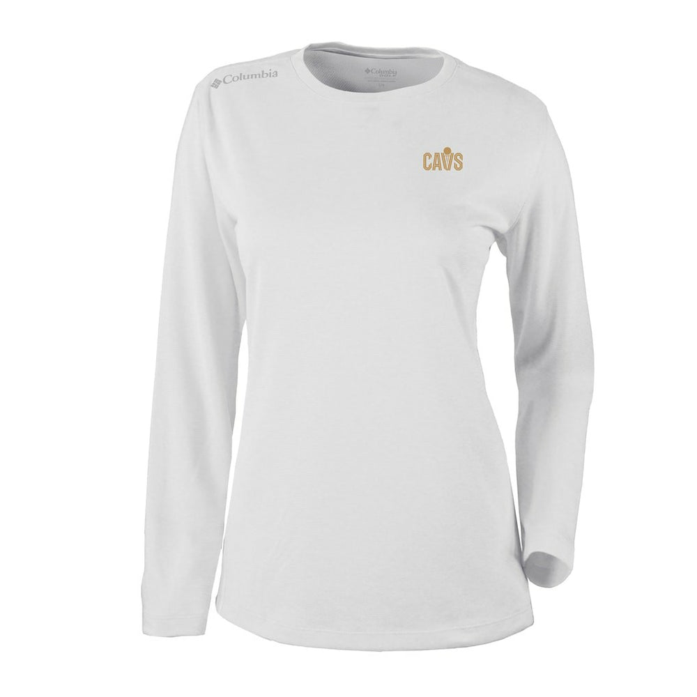 Cleveland Cavaliers Women's Omni-Wick Shotgun Pullover Top White - Columbia