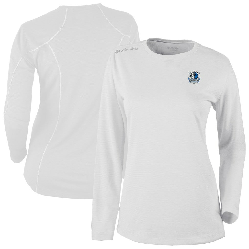 Dallas Mavericks Women's Omni-Wick Shotgun Pullover Top White - Columbia