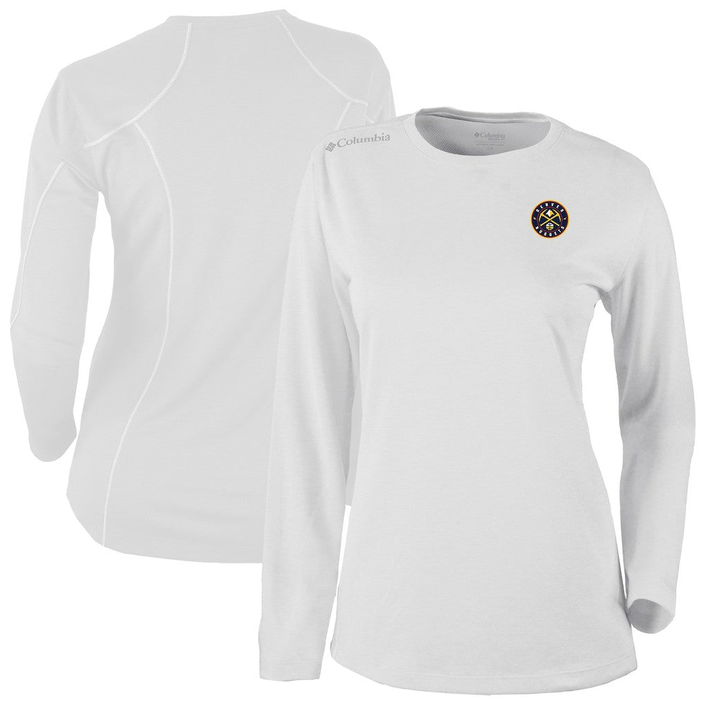 Denver Nuggets Women's Omni-Wick Shotgun Pullover Top White - Columbia