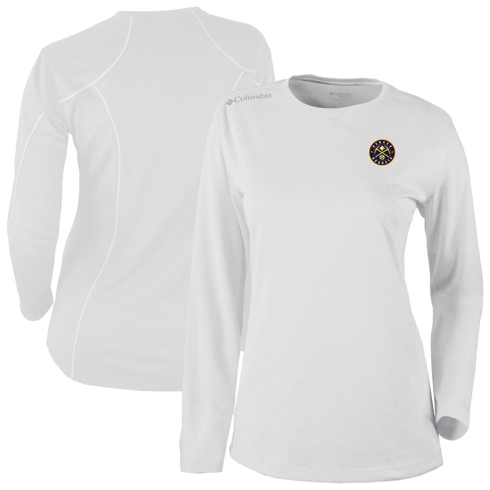 Denver Nuggets Women's Omni-Wick Shotgun Pullover Top White - Columbia