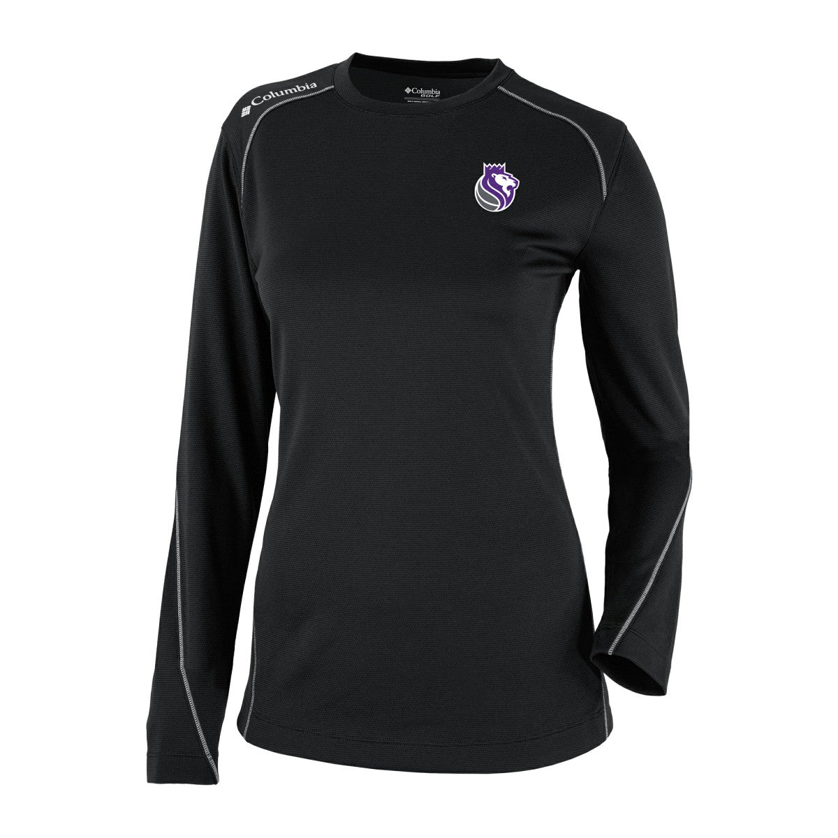 Sacramento Kings Women's Omni-Wick Shotgun Pullover Top Black - Columbia