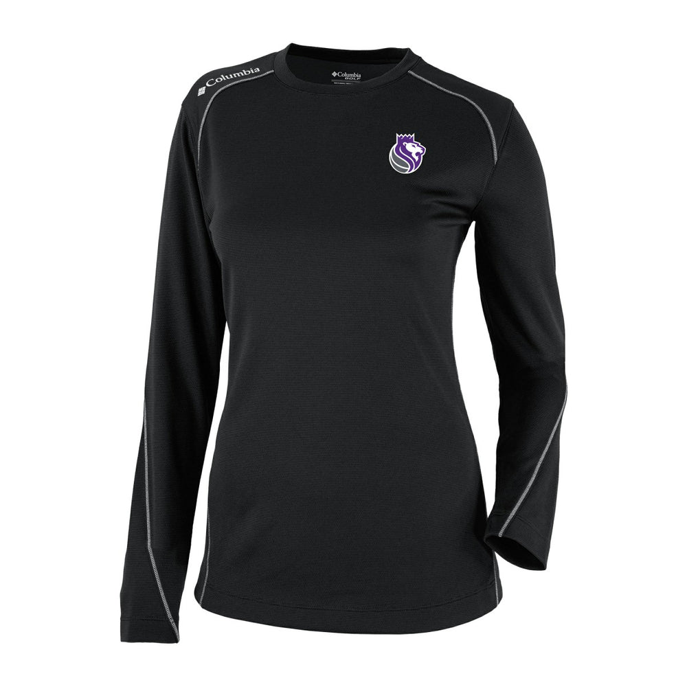 Sacramento Kings Women's Omni-Wick Shotgun Pullover Top Black - Columbia