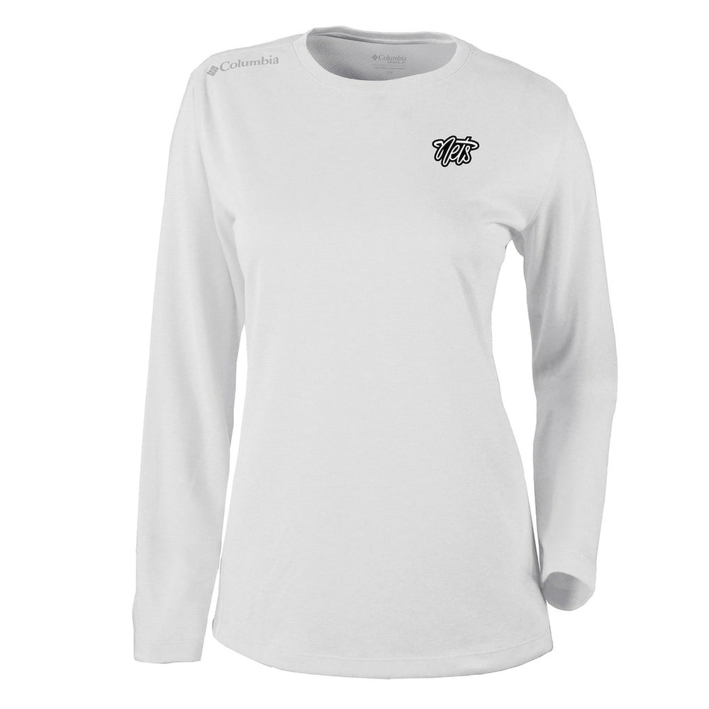 Brooklyn Nets Women's Omni-Wick Shotgun Pullover Top White - Columbia