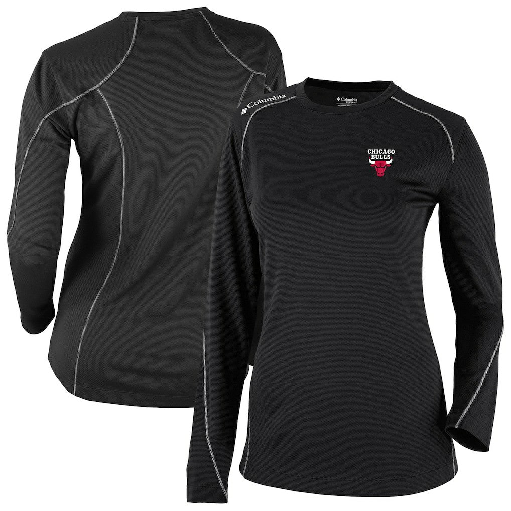 Chicago Bulls Women's Omni-Wick Shotgun Pullover Top Black - Columbia