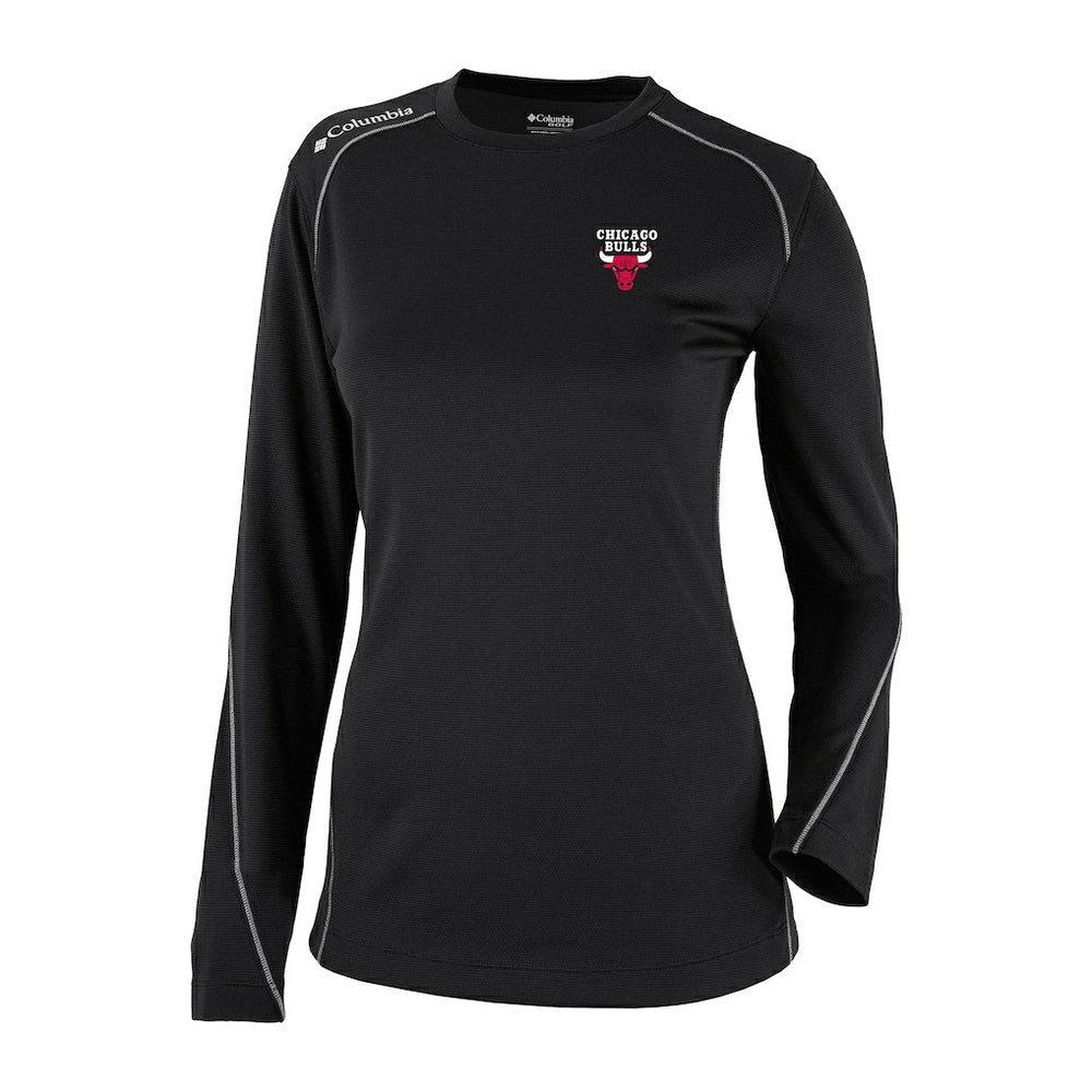 Chicago Bulls Women's Omni-Wick Shotgun Pullover Top Black - Columbia