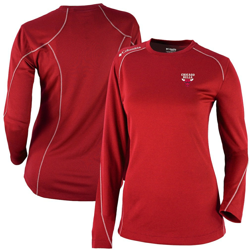 Chicago Bulls Women's Omni-Wick Shotgun Pullover Top Red - Columbia