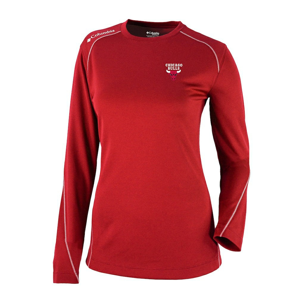 Chicago Bulls Women's Omni-Wick Shotgun Pullover Top Red - Columbia