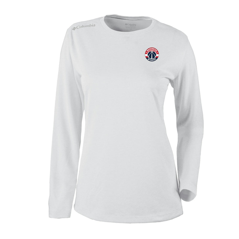 Washington Wizards Women's Omni-Wick Shotgun Pullover Top White - Columbia