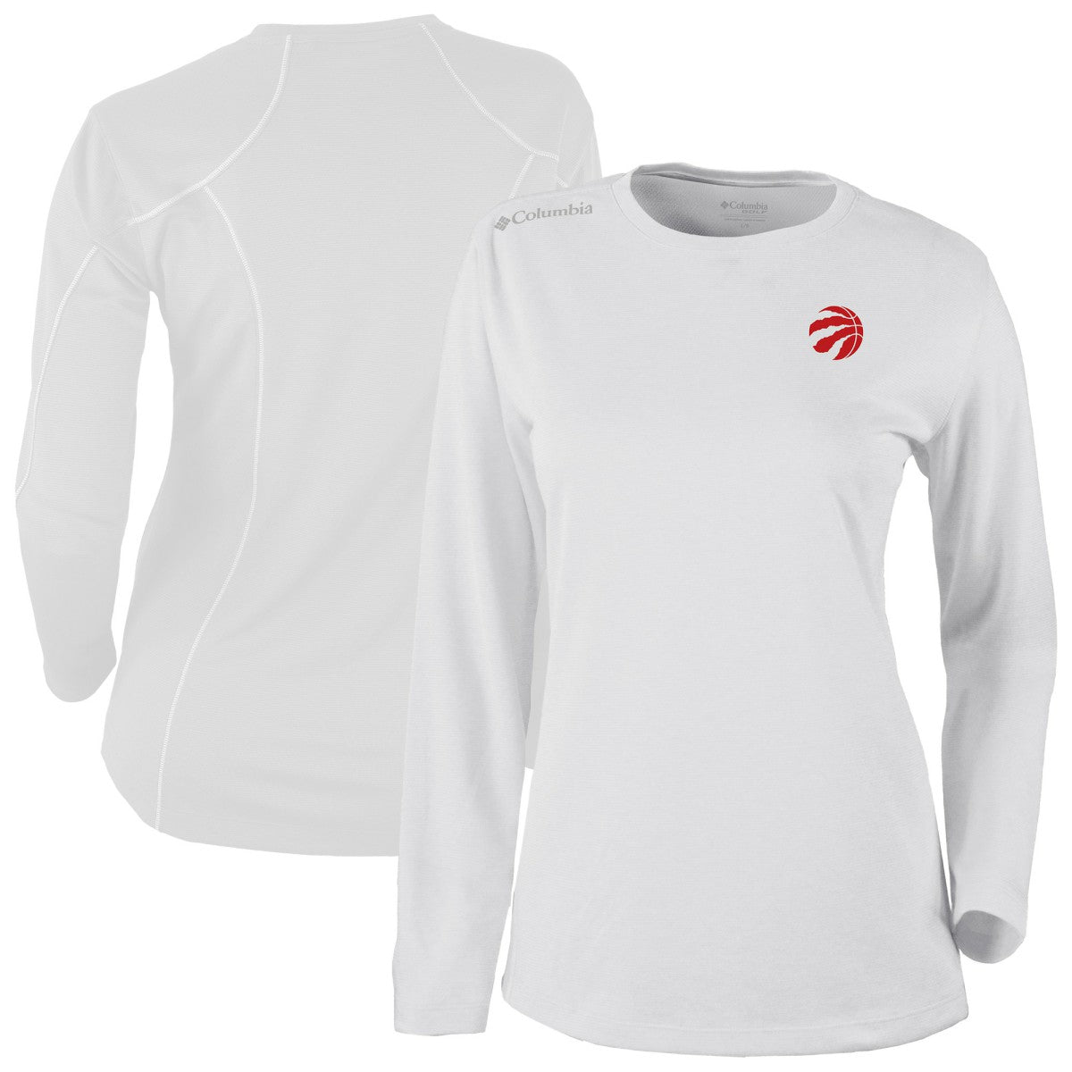 Toronto Raptors Women's Omni-Wick Shotgun Pullover Top White - Columbia