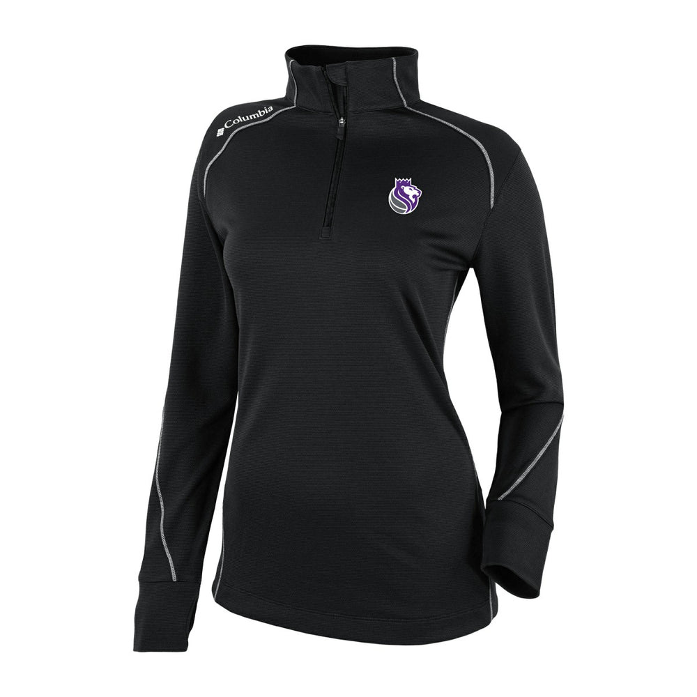 Sacramento Kings Women's Omni-Wick Shotgun 2.0 Quarter-Zip Pullover Top Black - Columbia