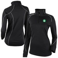 Boston Celtics Women's Omni-Wick Shotgun 2.0 Quarter-Zip Pullover Top Black - Columbia