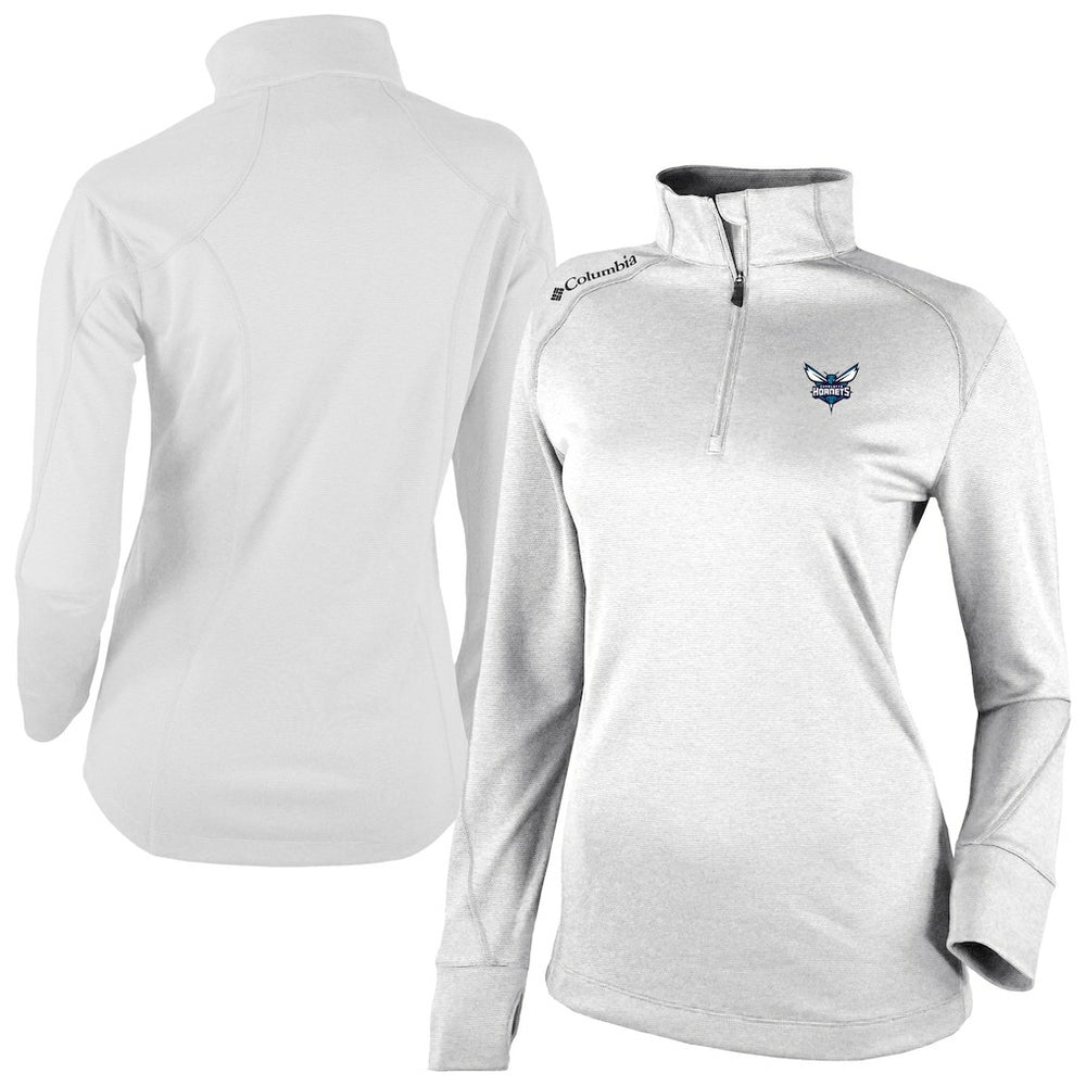 Charlotte Hornets Women's Omni-Wick Shotgun 2.0 Quarter-Zip Pullover Top White - Columbia
