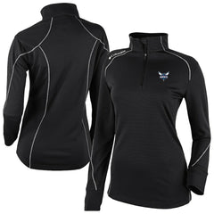 Charlotte Hornets Women's Omni-Wick Shotgun 2.0 Quarter-Zip Pullover Top Black - Columbia