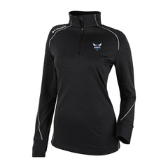 Charlotte Hornets Women's Omni-Wick Shotgun 2.0 Quarter-Zip Pullover Top Black - Columbia