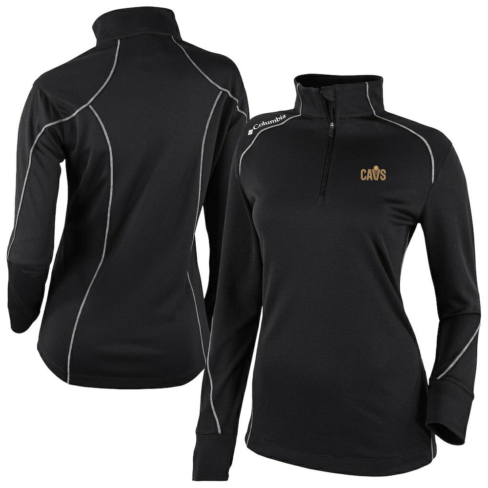 Cleveland Cavaliers Women's Omni-Wick Shotgun 2.0 Quarter-Zip Pullover Top Black - Columbia