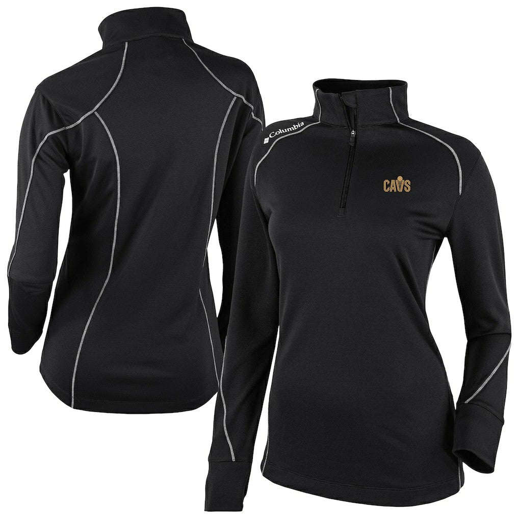 Cleveland Cavaliers Women's Omni-Wick Shotgun 2.0 Quarter-Zip Pullover Top Black - Columbia