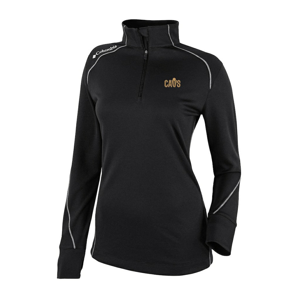 Cleveland Cavaliers Women's Omni-Wick Shotgun 2.0 Quarter-Zip Pullover Top Black - Columbia