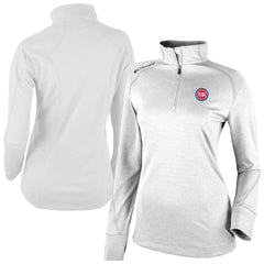 Detroit Pistons Women's Omni-Wick Shotgun 2.0 Quarter-Zip Pullover Top White - Columbia
