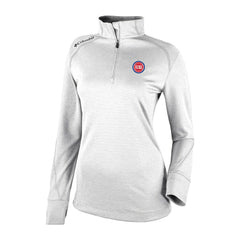 Detroit Pistons Women's Omni-Wick Shotgun 2.0 Quarter-Zip Pullover Top White - Columbia