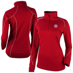 Detroit Pistons Women's Omni-Wick Shotgun 2.0 Quarter-Zip Pullover Top Red - Columbia