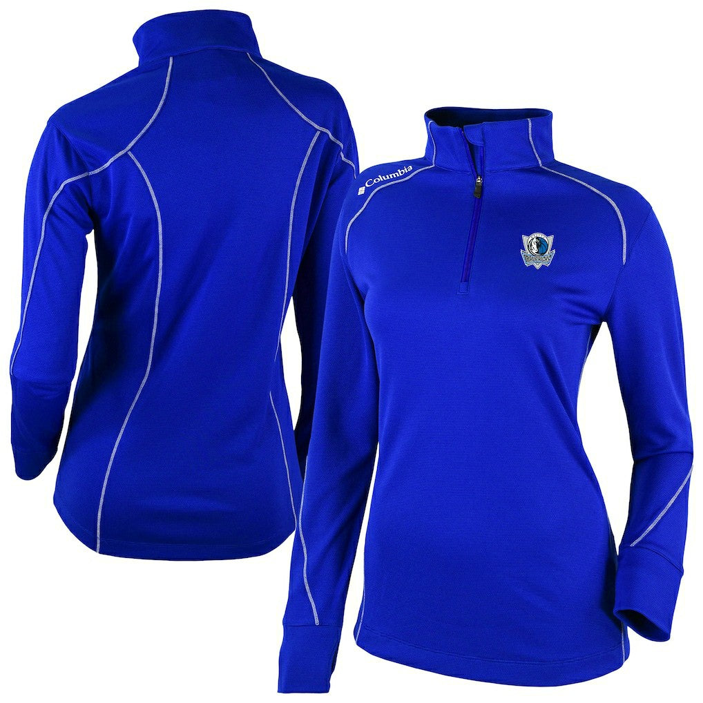 Dallas Mavericks Women's Omni-Wick Shotgun 2.0 Quarter-Zip Pullover Top Blue - Columbia