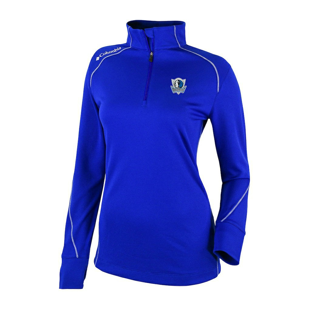 Dallas Mavericks Women's Omni-Wick Shotgun 2.0 Quarter-Zip Pullover Top Blue - Columbia