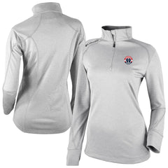 Washington Wizards Women's Omni-Wick Shotgun 2.0 Quarter-Zip Pullover Top Heather Gray - Columbia