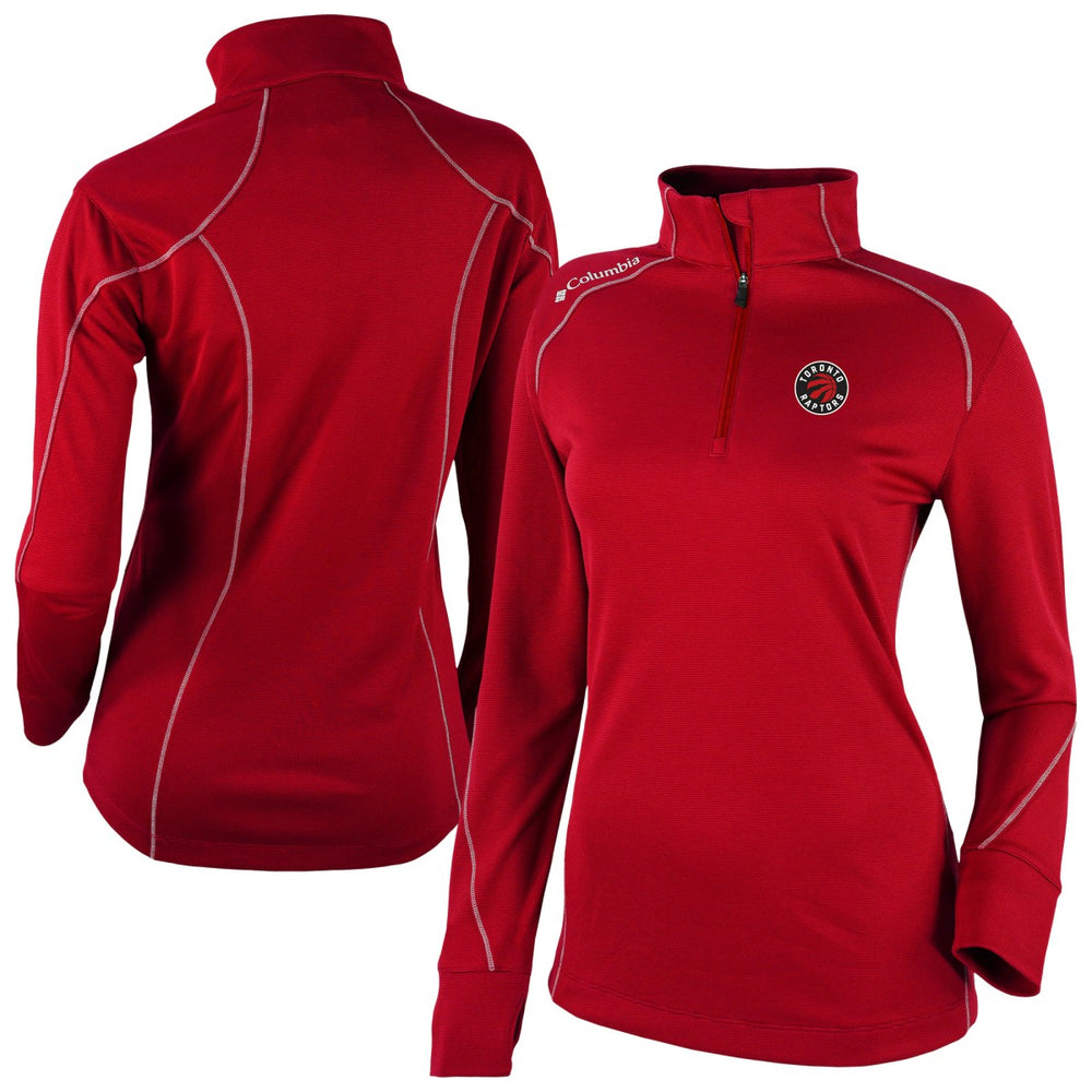 Toronto Raptors Women's Omni-Wick Shotgun 2.0 Quarter-Zip Pullover Top Red - Columbia