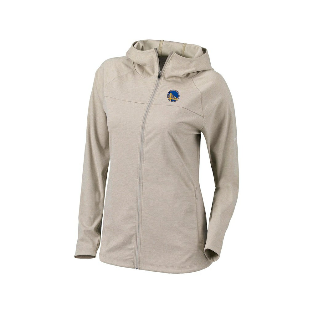 Golden State Warriors Women's Omni-Wick Half Shot Full-Zip Hooded Jacket Tan - Columbia